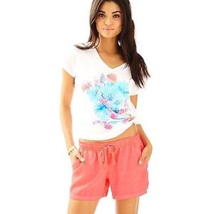 EUC Lilly Pulitzer Linen Beach Shorts - Sz L
